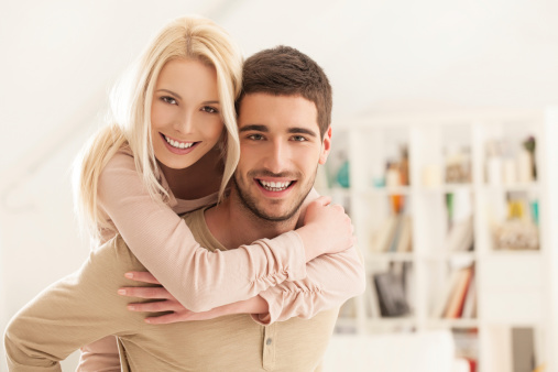 Moving and storage companies help newlyweds move in together.