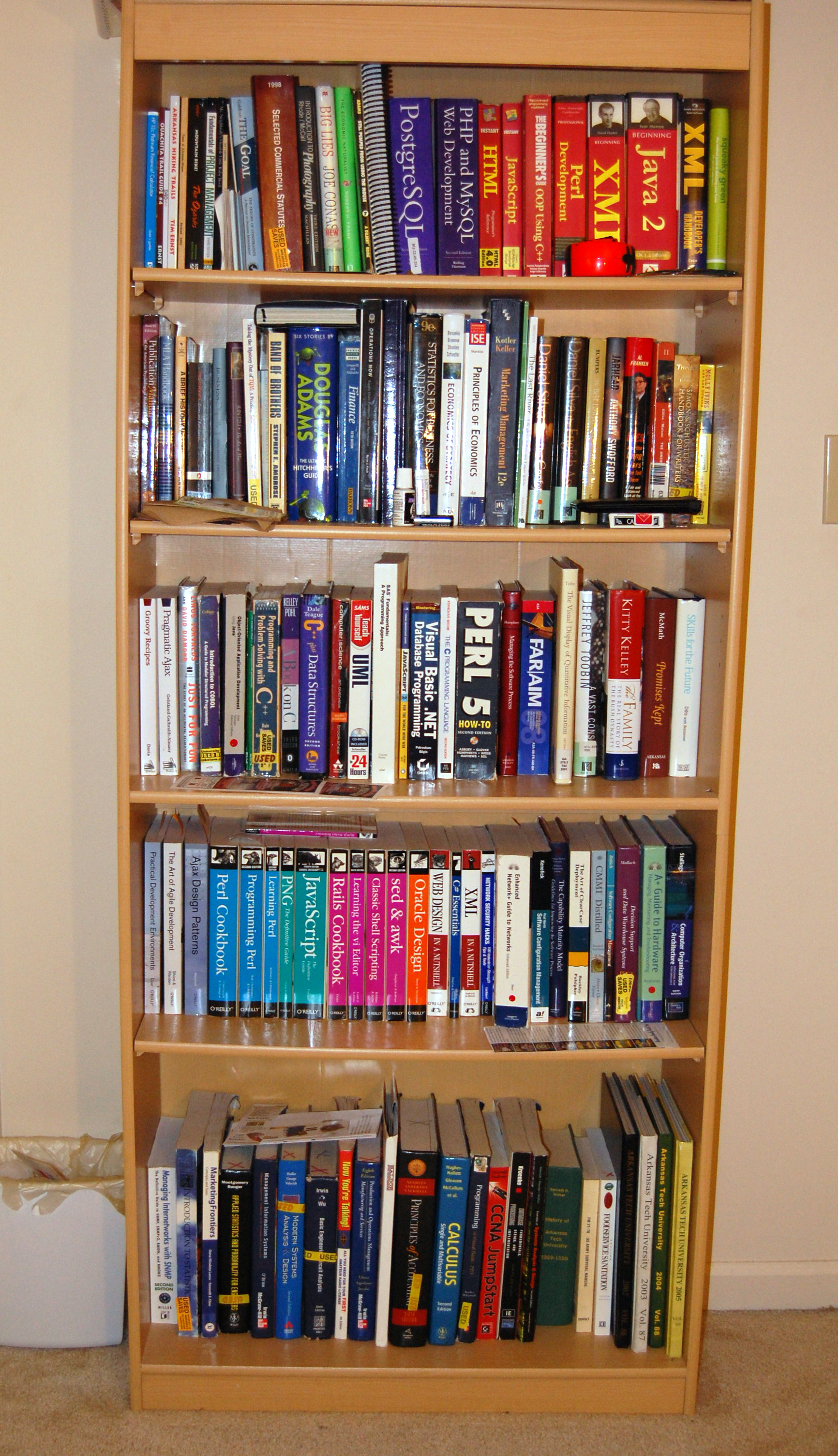 One Large Bookshelf